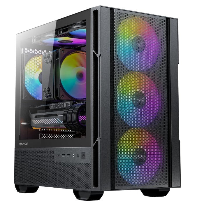 Gaming DesktopOKINO Cypres 3 ARGB Micro ATX Case Gaming DesktopOKINO Cypres 3 ARGB Micro ATX Case